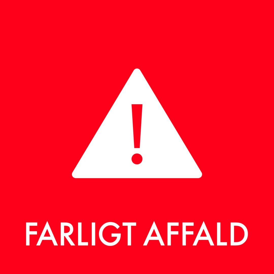 Piktogram for farligt affald