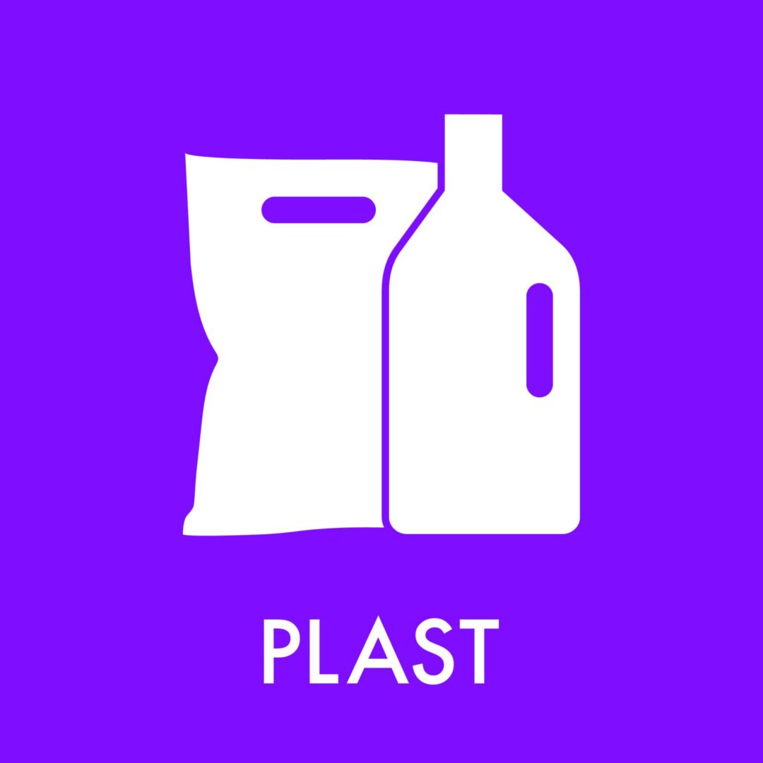Piktogram for plast